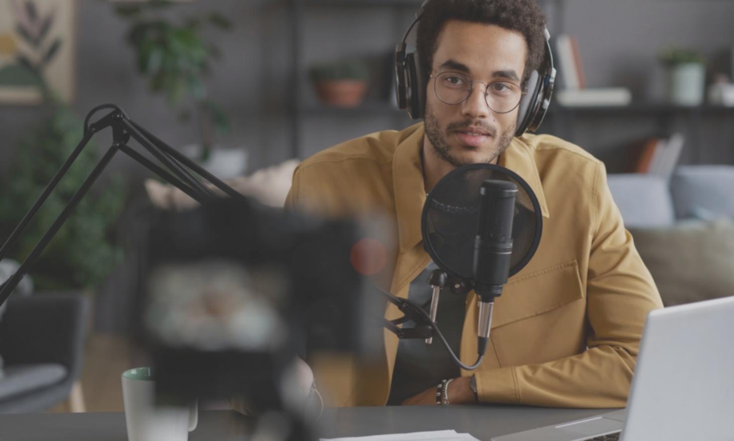 Journalist reviewing notes at desk